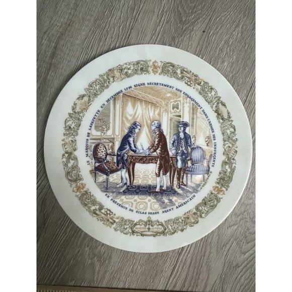 Vintage D’Arceau Limoges France Plate Fait A La Main No.213 1973 Collectible - Picture 3 of 9